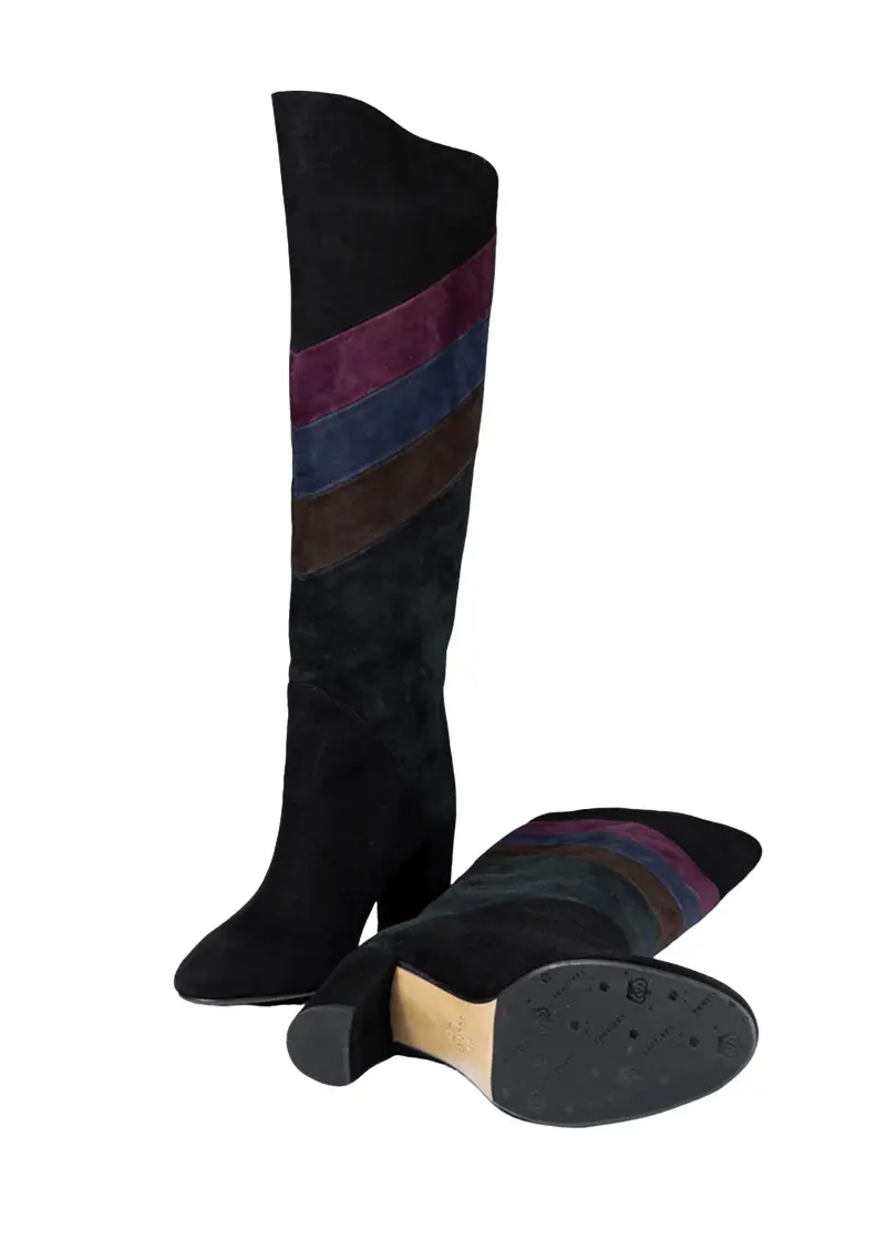 Stivale Donna Nero/asfalto miniatura 2