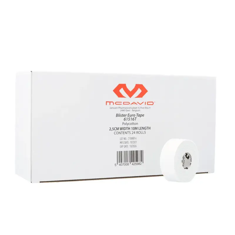 Confezione da 24 rotoli di nastro adesivo da 2,5 cm x 10 m McDavid Eurotape