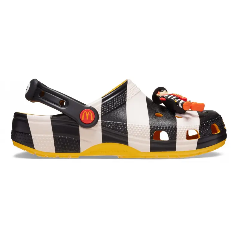 Mcdonald's x crocs classic clog hamburglar