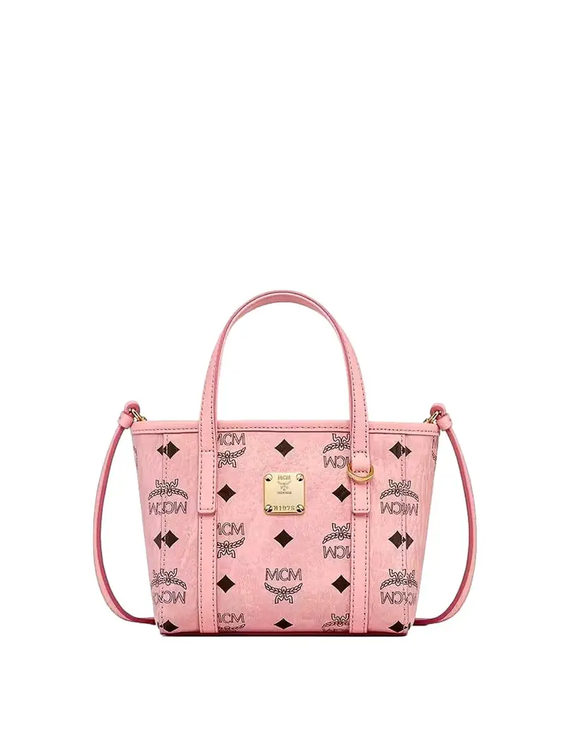 Borsa Toni con cerniera superiore in Visetos Color Carne E Neutri