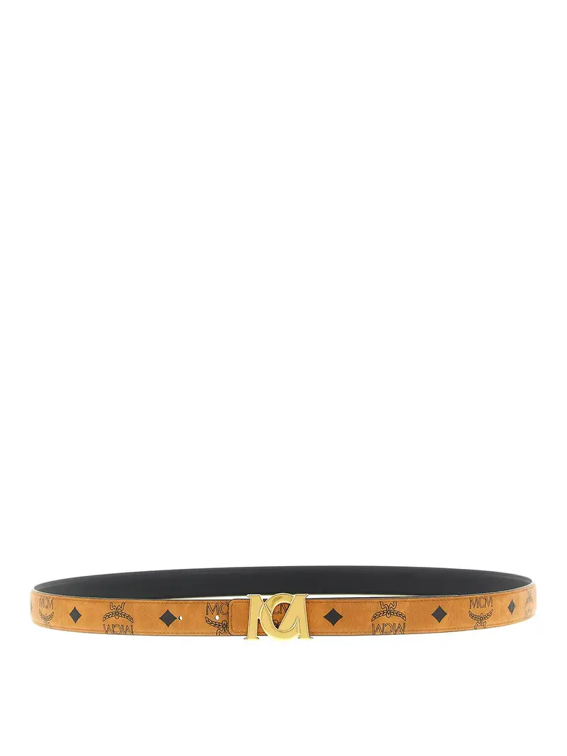 Logo Buckle Belt Marrone