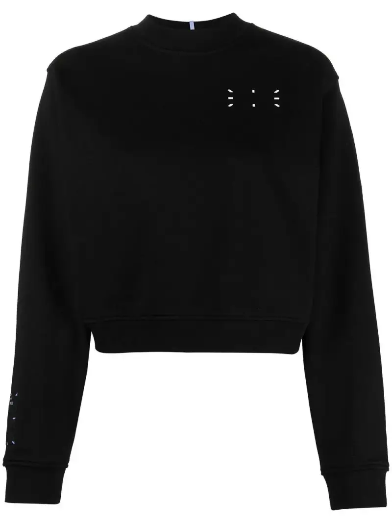 Mcq Felpa cropped nera