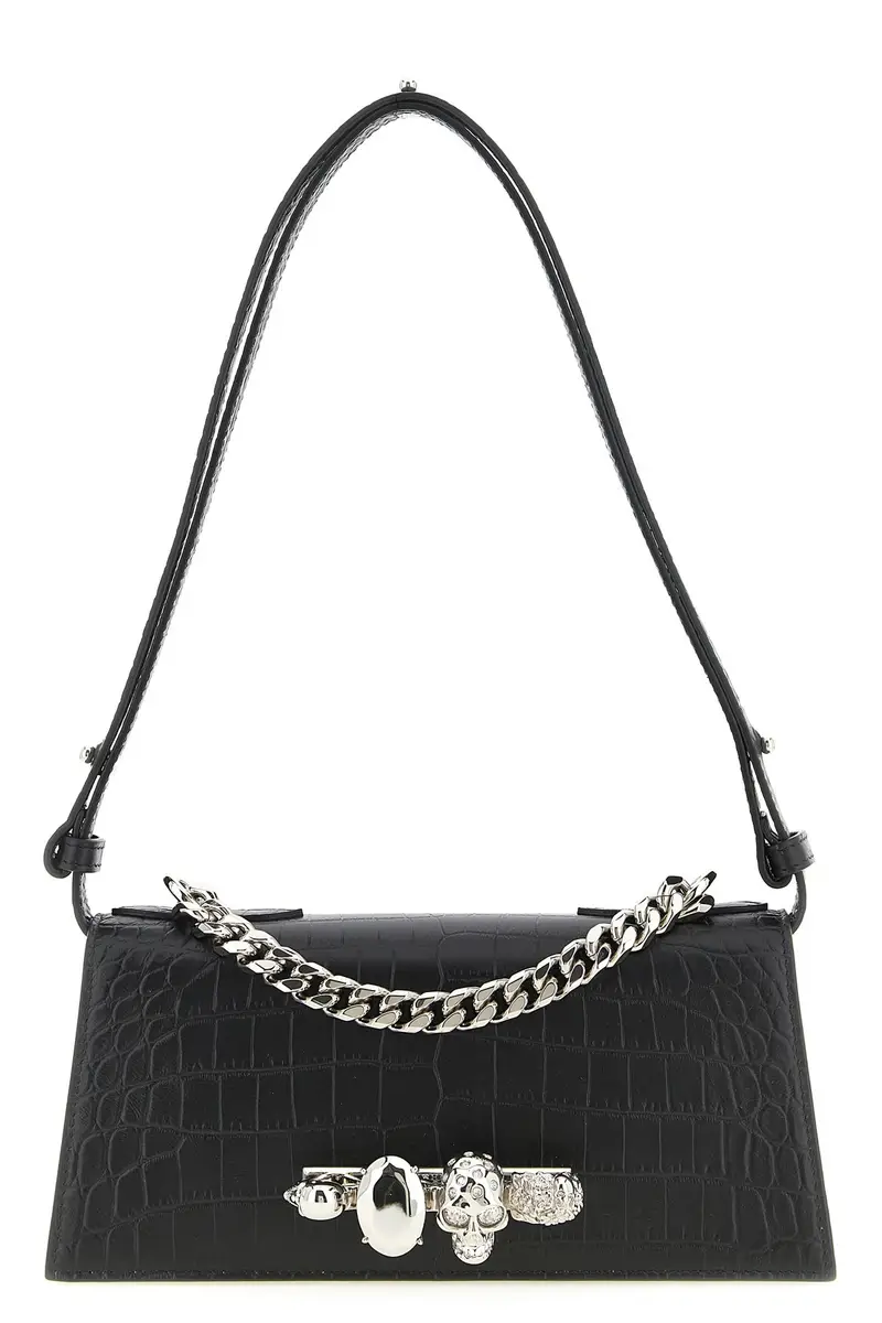 Borsa A Spalla Jewelled Mini Nero