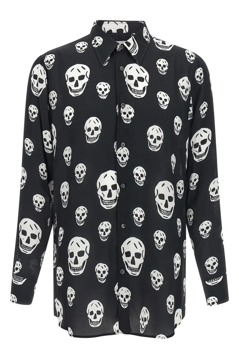 Camicia 'Skull' Bianco