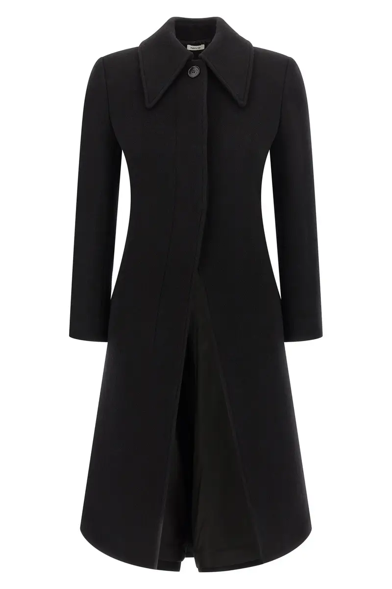 Cappotto Lana E Cashmere Nero