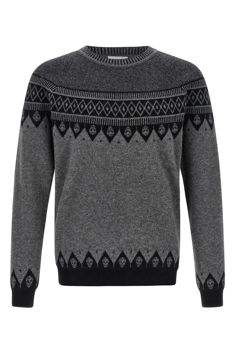 Maglione 'Skull' Grigio