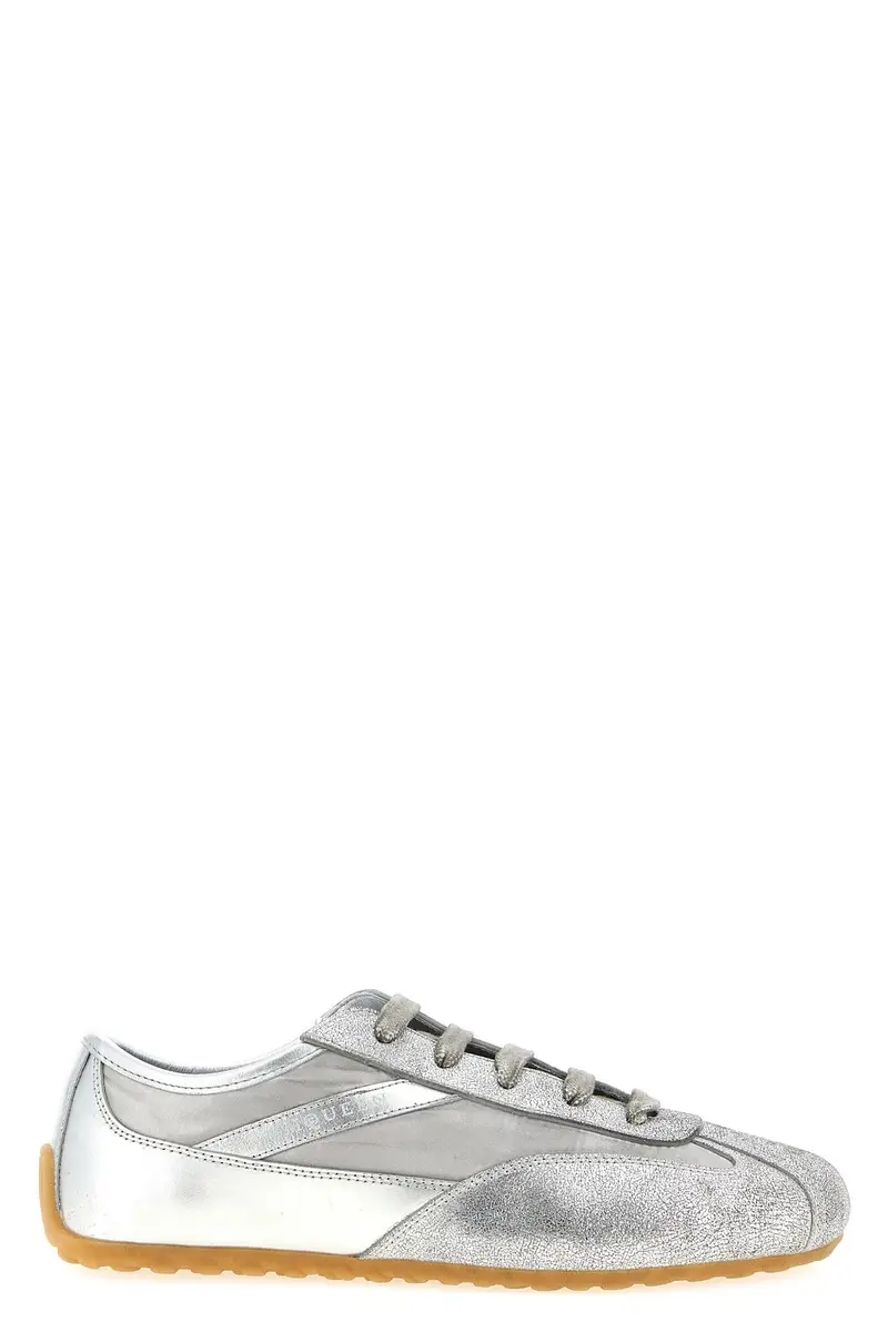 Sneaker Boxe Basse Argento