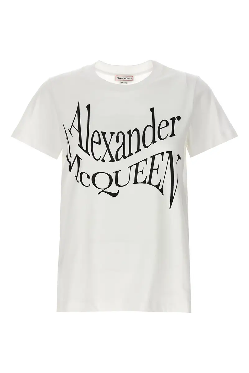 T-Shirt Stampa Logo Bianco