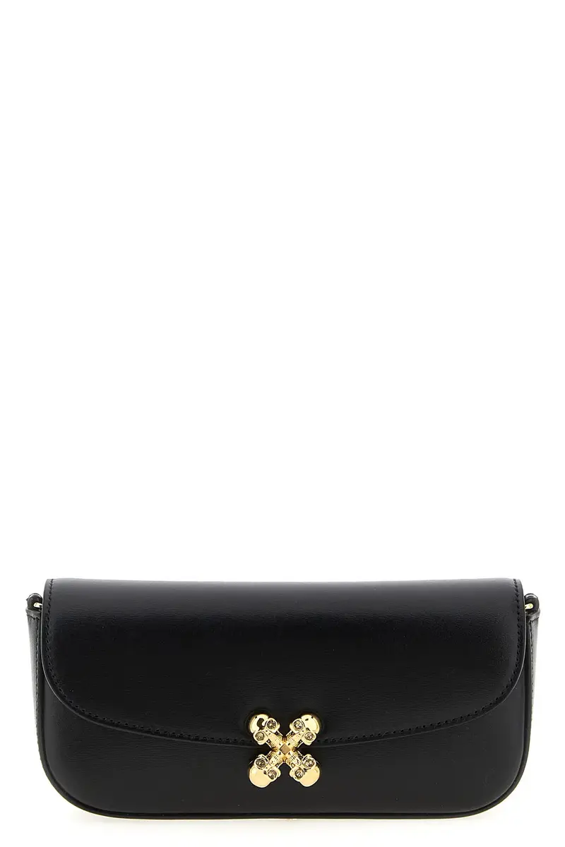 Tracolla 'Skull Flower' Piccola Nero