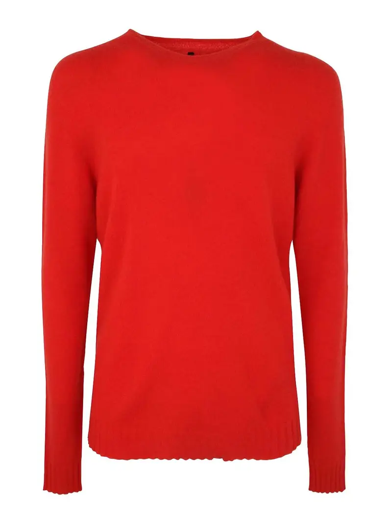 Maglia girocollo in cashmere Arancione