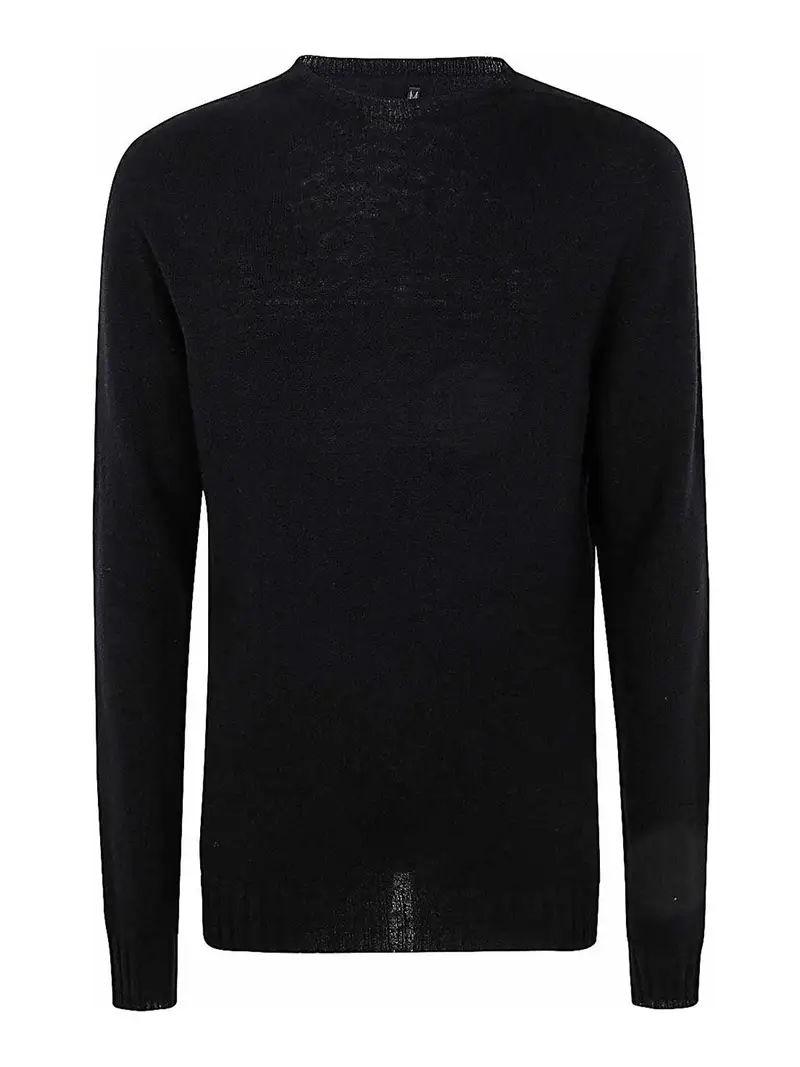 Maglione in cashmere girocollo Nero