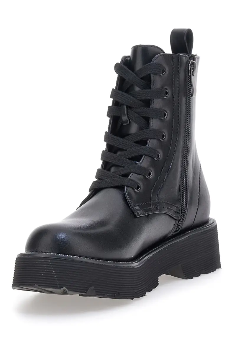 Anfibi neri con suola carrarmato Me & Me 3012 [NERO] miniatura 3