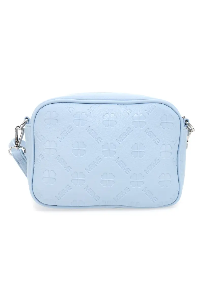 Borsa a tracolla azzurro con tasca zip Me & me 20447 [AZZURRO] miniatura 4