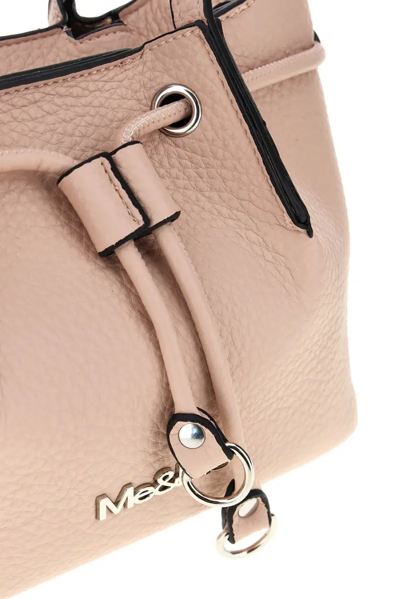 Borsa beige a mano con tracolla Me & me KX8988 [NUDE] miniatura 2