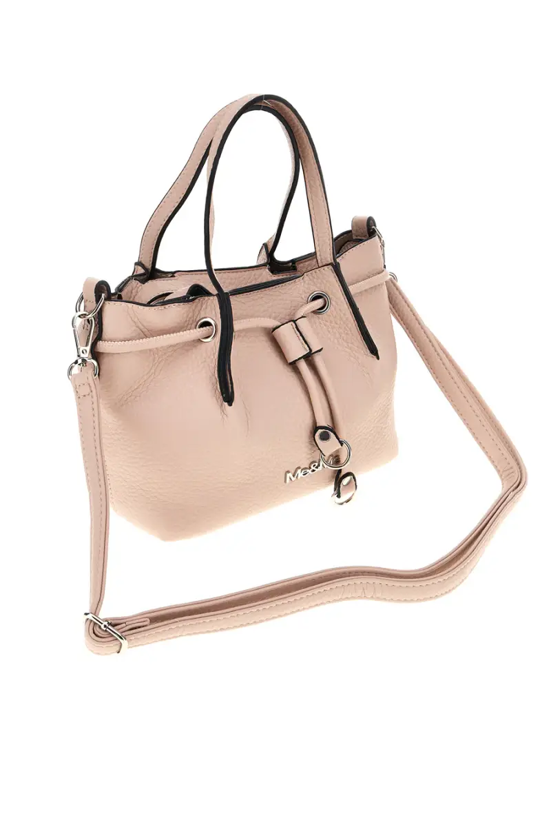 Borsa beige a mano con tracolla Me & me KX8988 [NUDE] miniatura 4