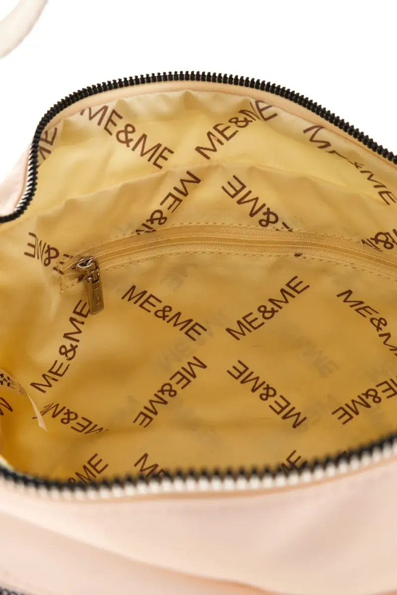 Borsa beige con zip multiple e tracolla regolabile Me & me spa 8059 [BEIGE] miniatura 4