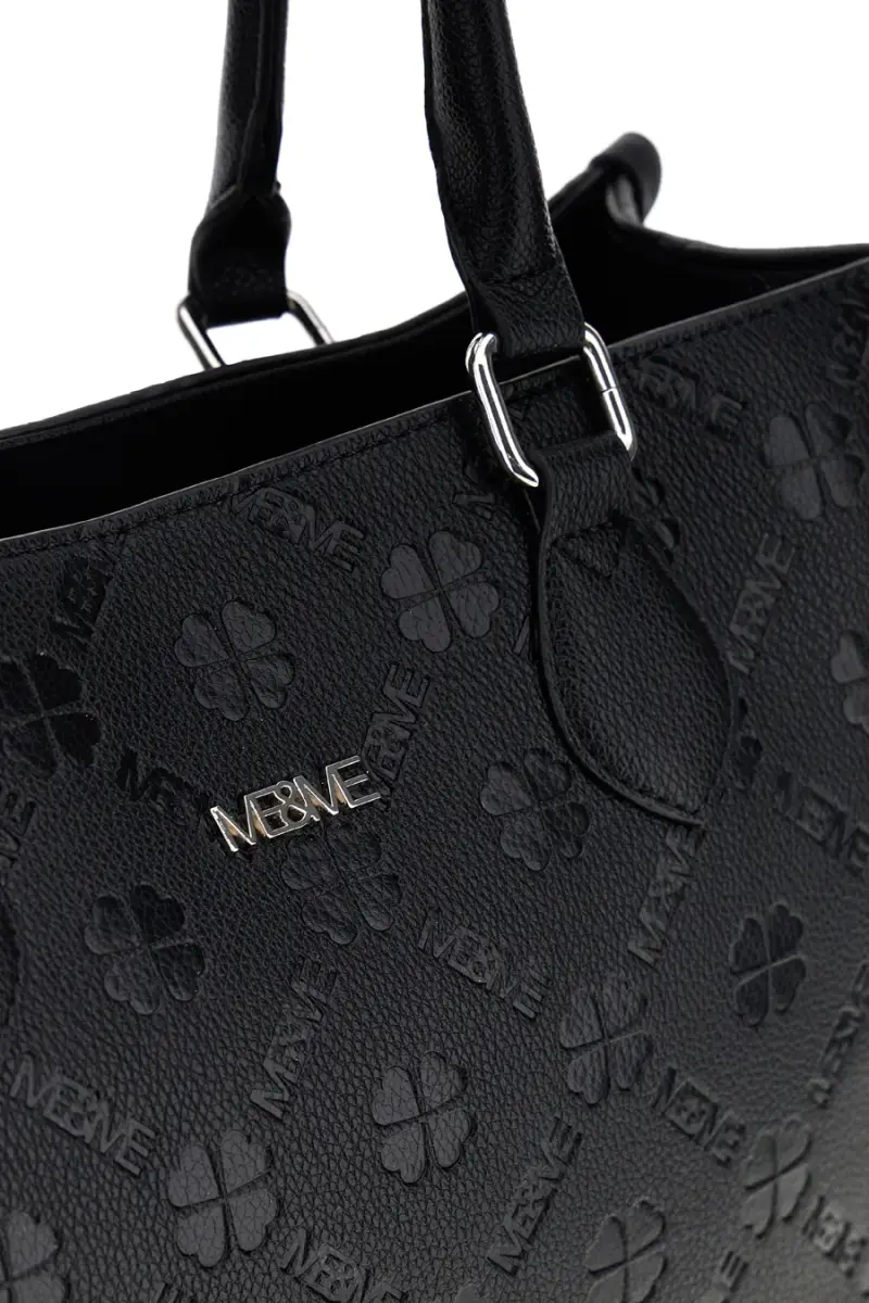 Borsa nera a mano con tracolla Me & me 20499 [NERO] miniatura 2