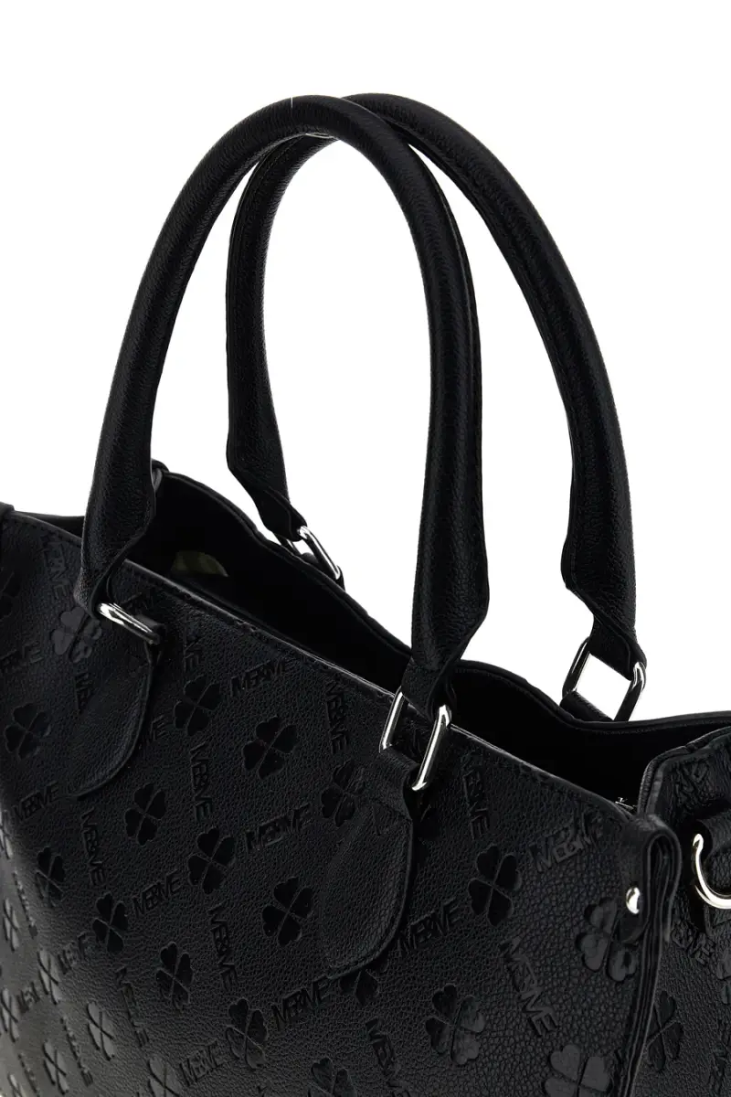 Borsa nera a mano con tracolla Me & me 20499 [NERO] miniatura 3