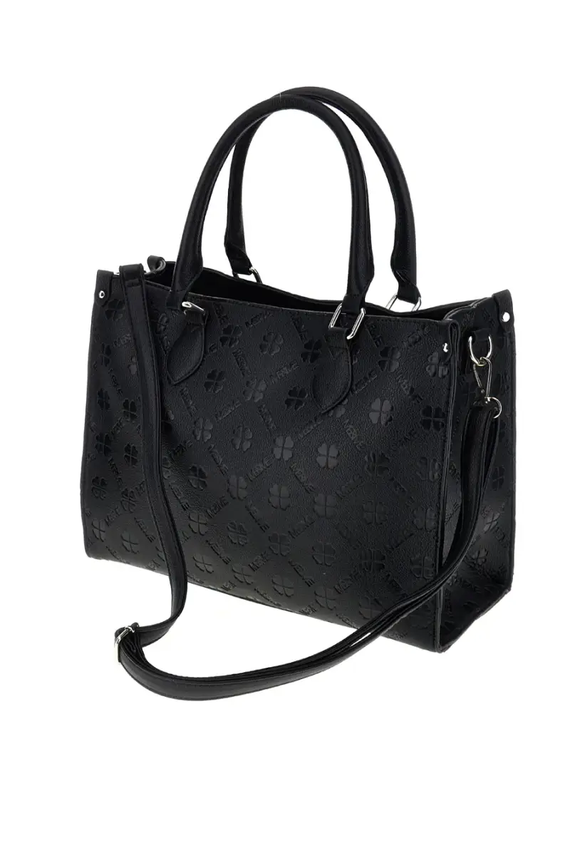 Borsa nera a mano con tracolla Me & me 20499 [NERO] miniatura 4