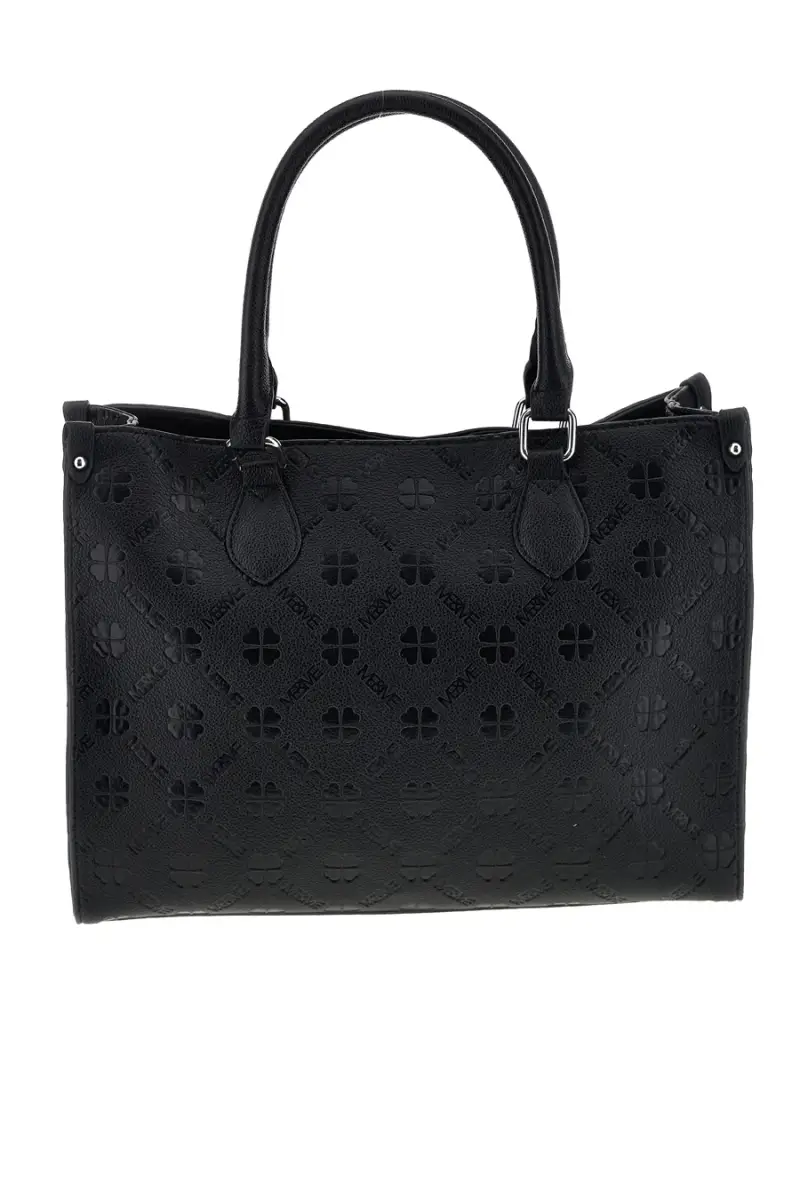 Borsa nera a mano con tracolla Me & me 20499 [NERO] miniatura 5