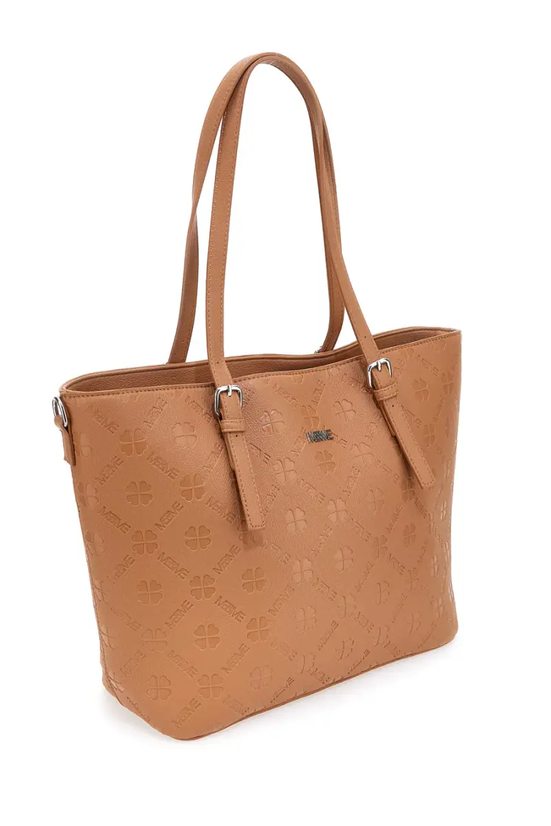 Borsa shopper cuoio con tracolla regolabile Me & Me 2617 [CUOIO] miniatura 2