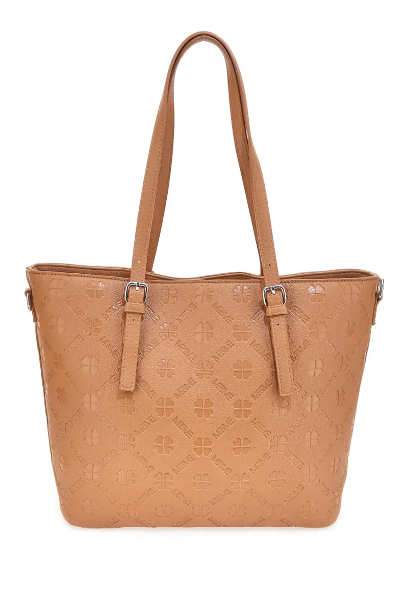 Borsa shopper cuoio con tracolla regolabile Me & Me 2617 [CUOIO] miniatura 4