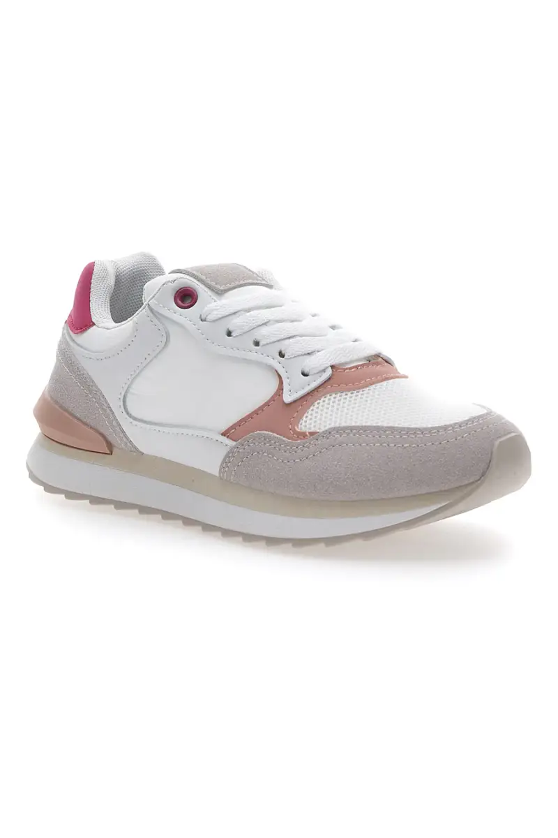 Sneakers Bianche con Lacci da Donna Me & Me 815 [BIANCO miniatura 2