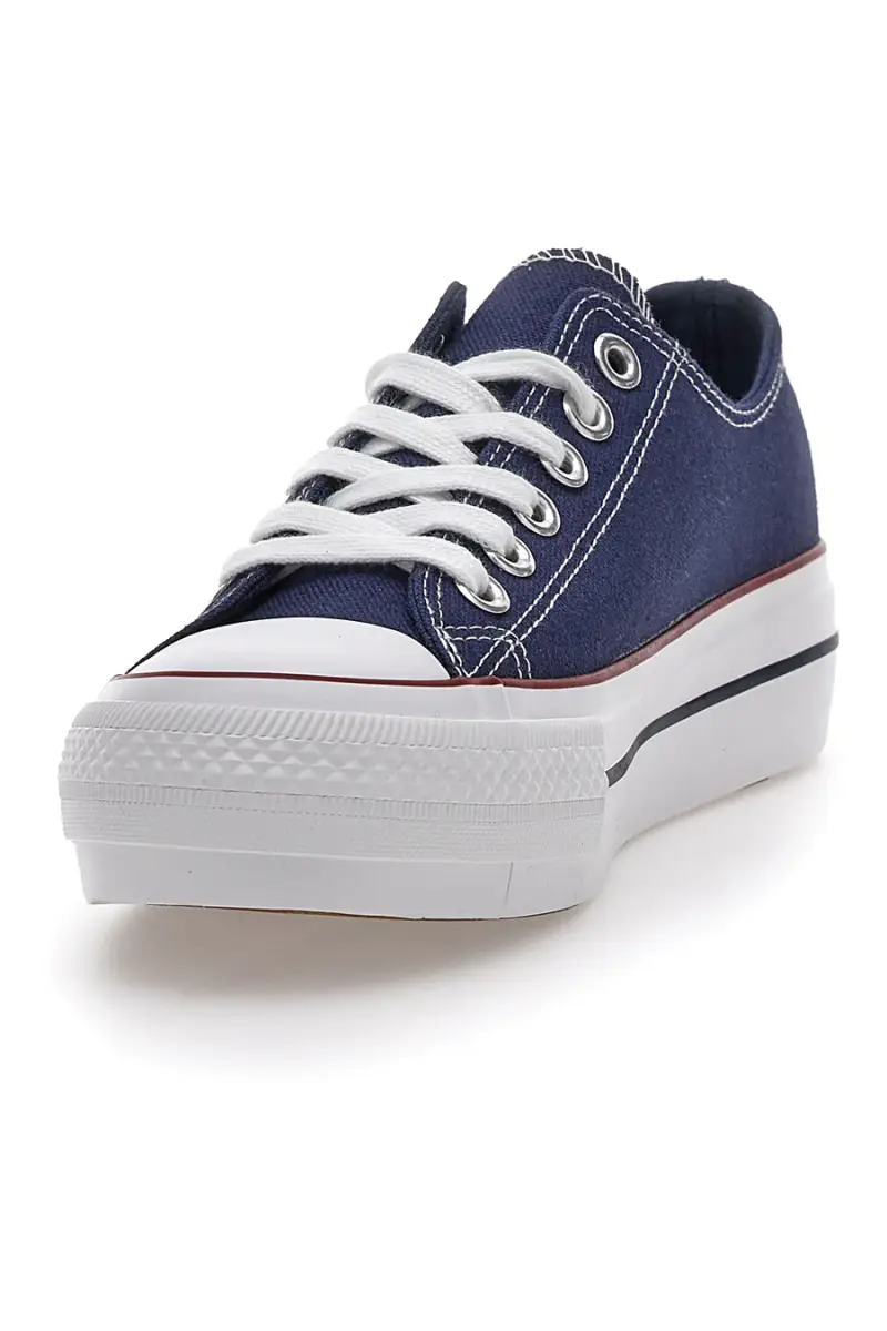 Sneakers in Tela Blu con Lacci Me & Me 1878 [NAVY] miniatura 3