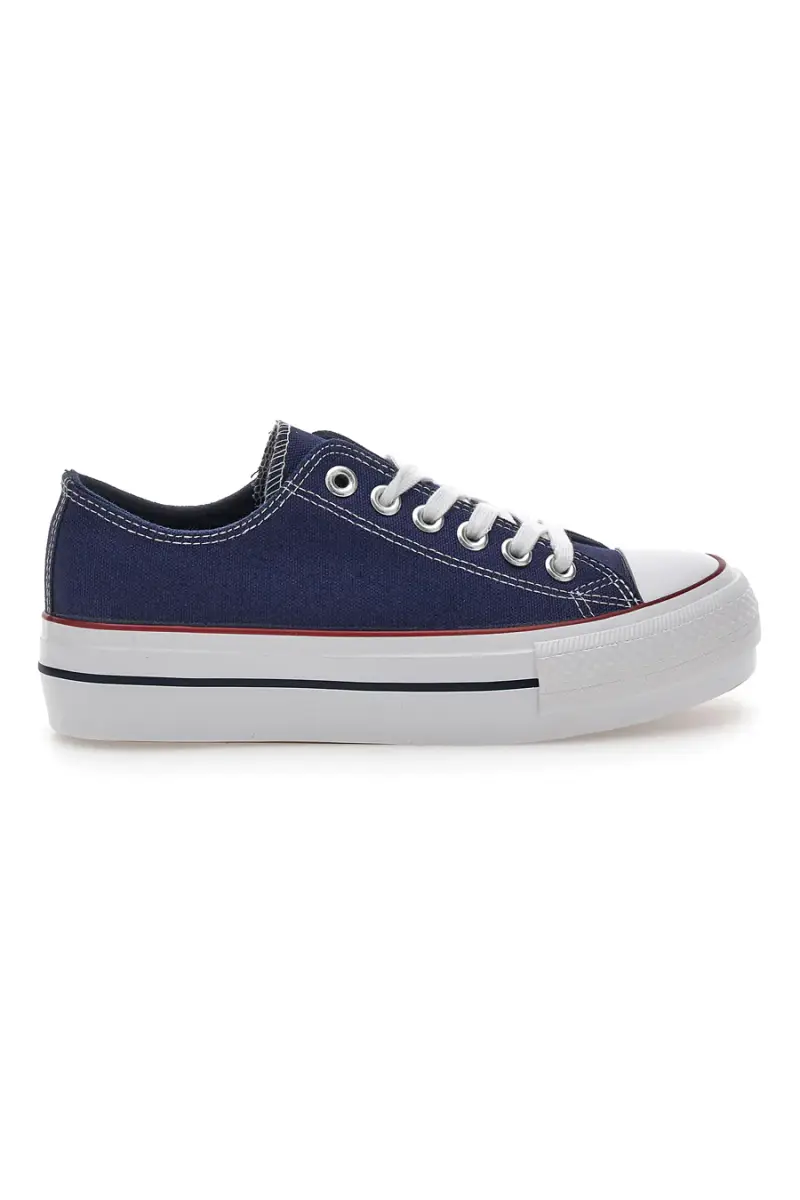 Sneakers in Tela Blu con Lacci Me & Me 1878 [NAVY]