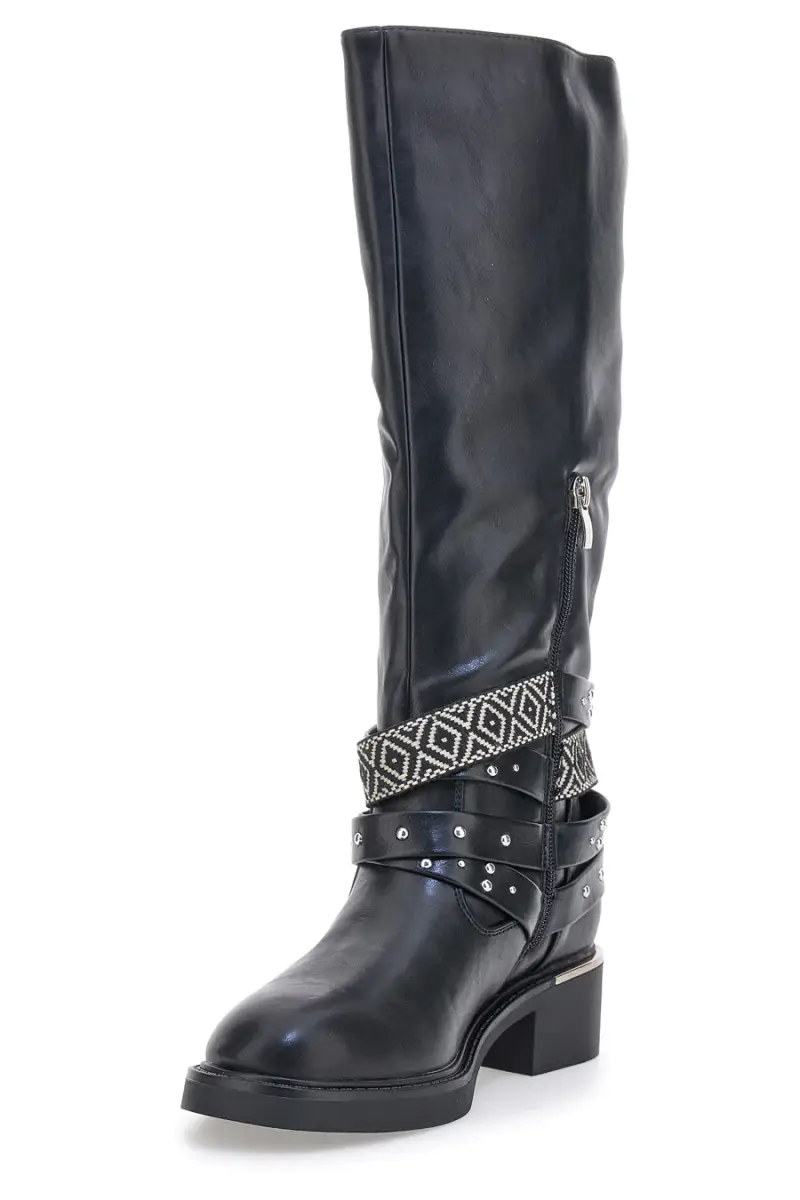 Stivali Neri con Fibbie Decorative ME & ME H25601Y20 [NERO] miniatura 3