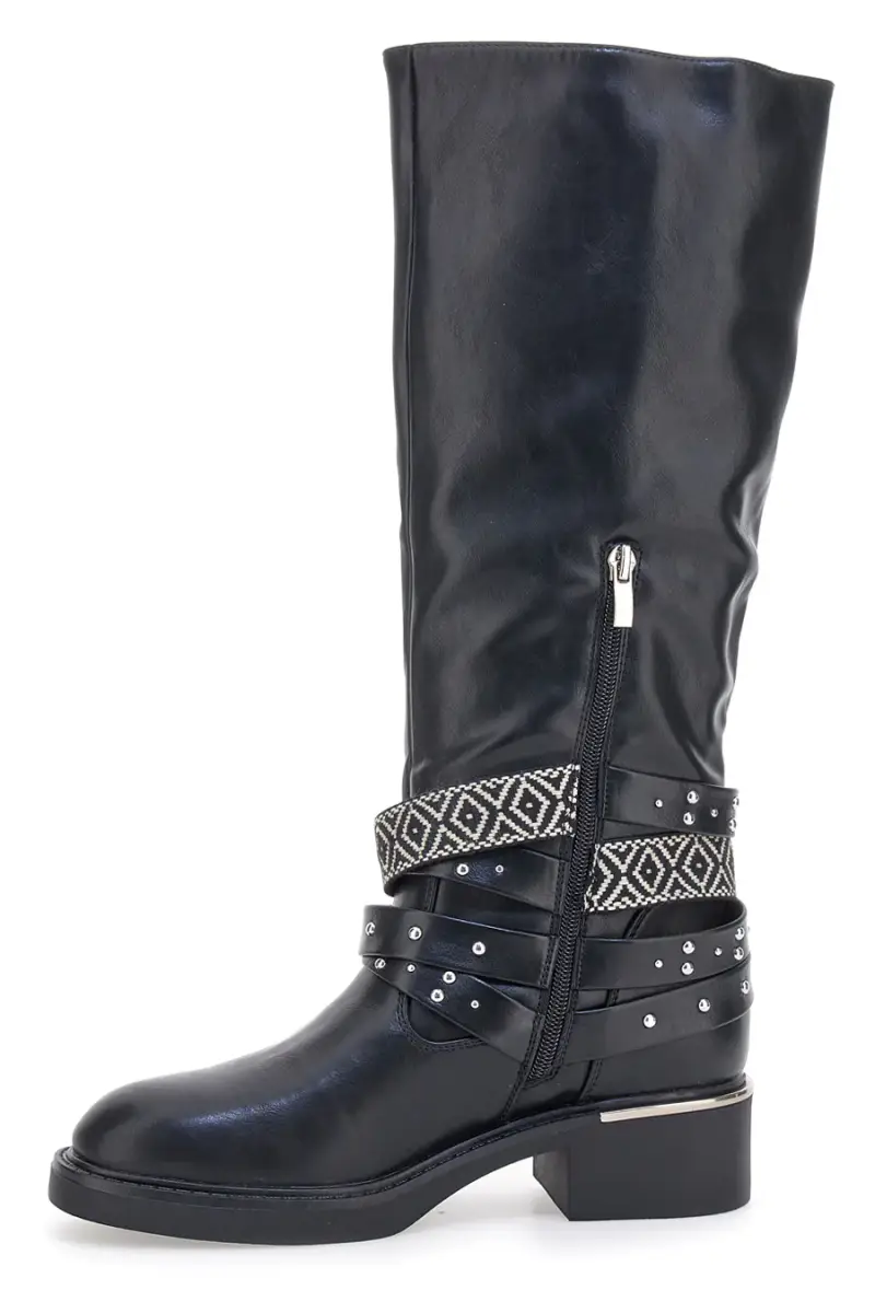 Stivali Neri con Fibbie Decorative ME & ME H25601Y20 [NERO] miniatura 4