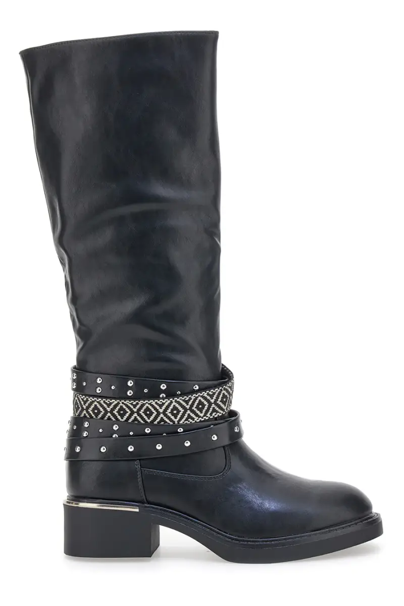 Stivali Neri con Fibbie Decorative ME & ME H25601Y20 [NERO]