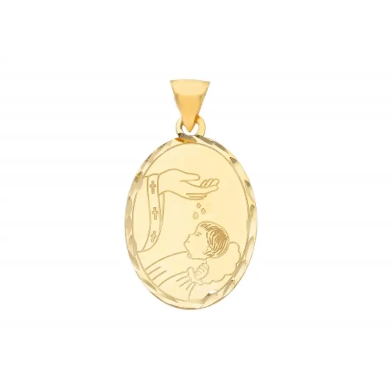 Medaglia Ciondolo da Battesimo Oro Giallo 221664