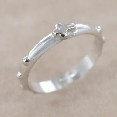 anello rosario in argento 925/000 misura 19 miniatura 2