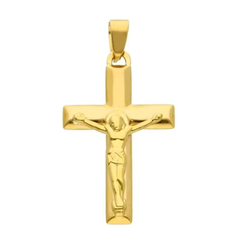 ciondolo crocefisso in oro giallo