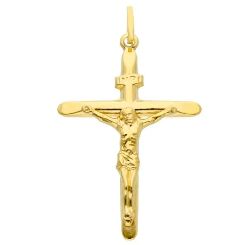 ciondolo crocefisso in oro giallo