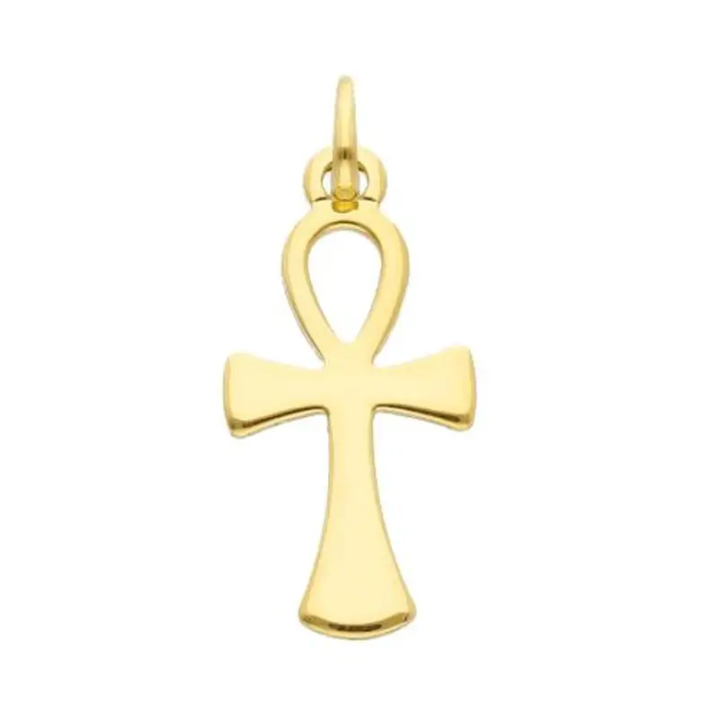 croce della vita in oro giallo 18 kt 10x19 mm