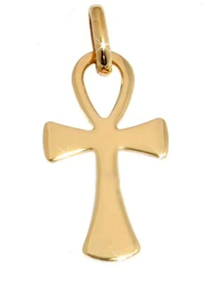 croce della vita in oro giallo 28x15 mm