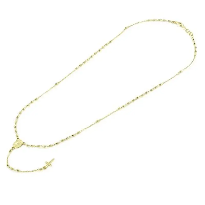 girocollo rosario in oro giallo 18 kt