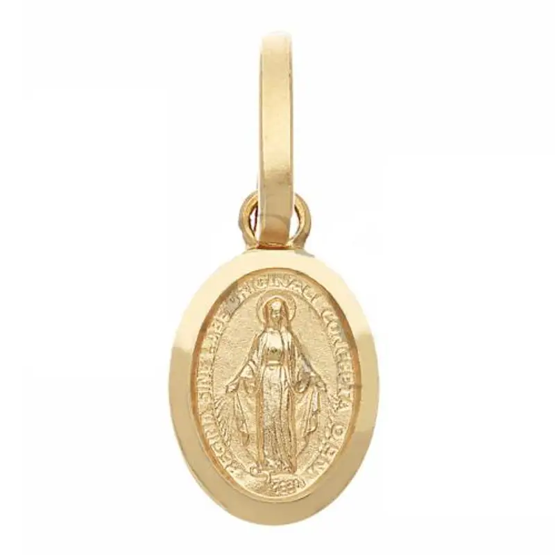 medaglia madonna miracolosa mini in oro giallo