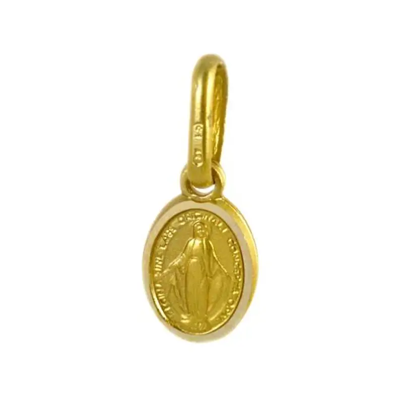 medaglia madonna miracolosa mini in oro giallo unoaerre