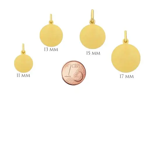 medaglia maria addolorata in oro giallo 11 mm miniatura 4