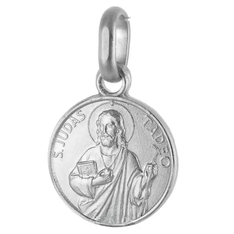 medaglia san giuda taddeo in argento 12 mm