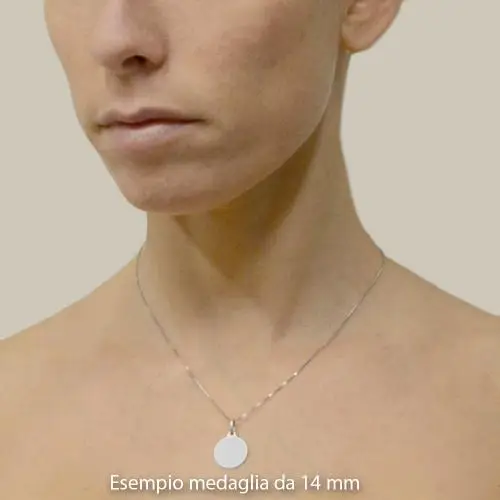 medaglia san giuda taddeo in argento 14 mm miniatura 2