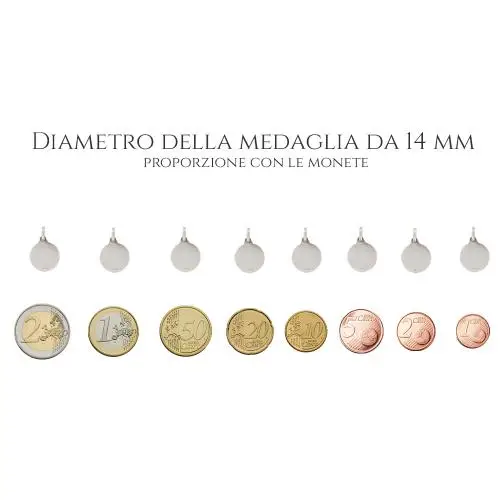 medaglia san giuda taddeo in argento 14 mm miniatura 5
