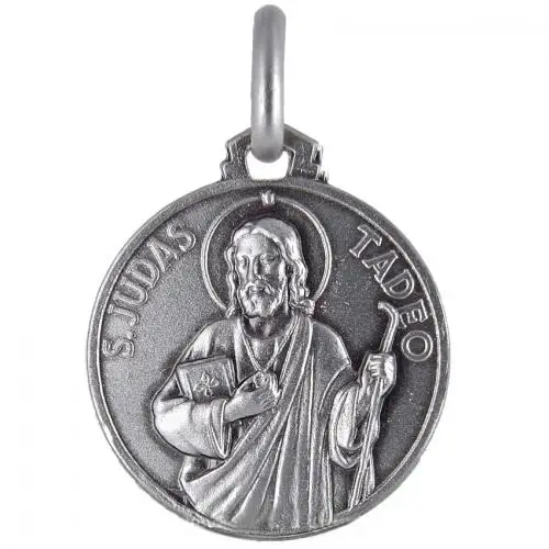 medaglia san giuda taddeo in argento 14 mm