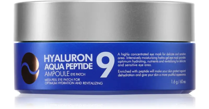 Medi - Peel Hyaluron Aqua Peptide 9 maschera idrogel contorno occhi con peptidi 60 pz