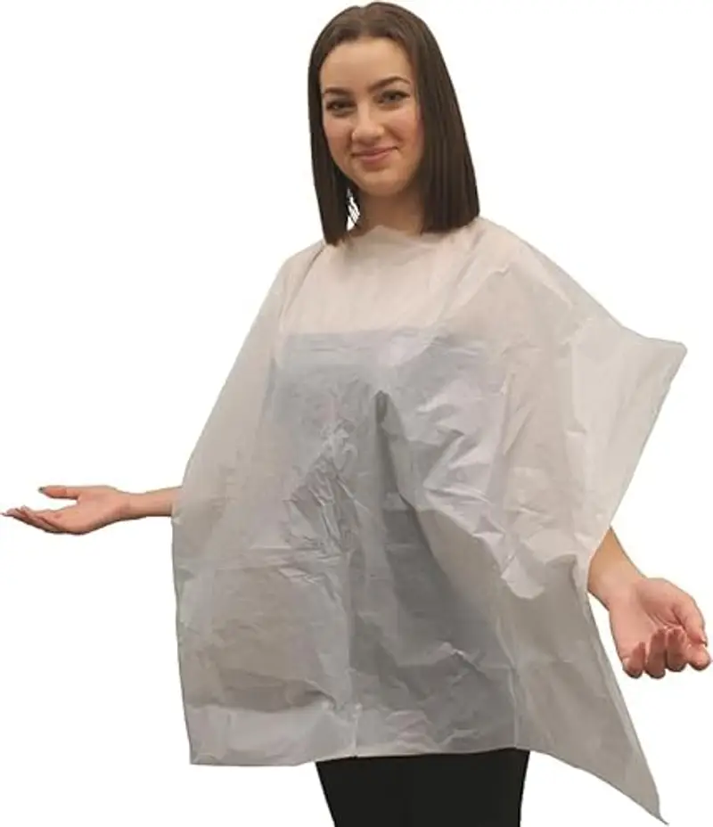 MEDICAL SUD PROFESSIONAL 50 Mantelle Monouso Professionale Per Tintura In Polietilene HD Cm 86 x 110 Made In Italy