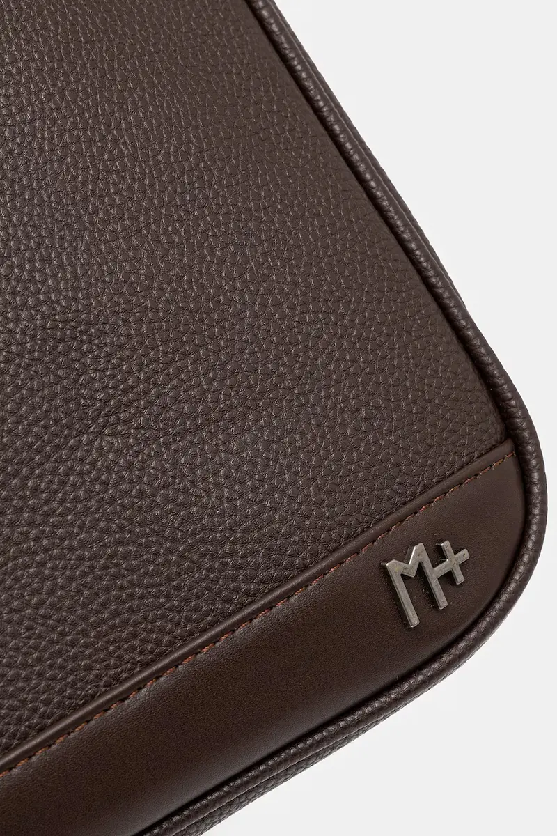 borsa per laptop colore marrone miniatura 4