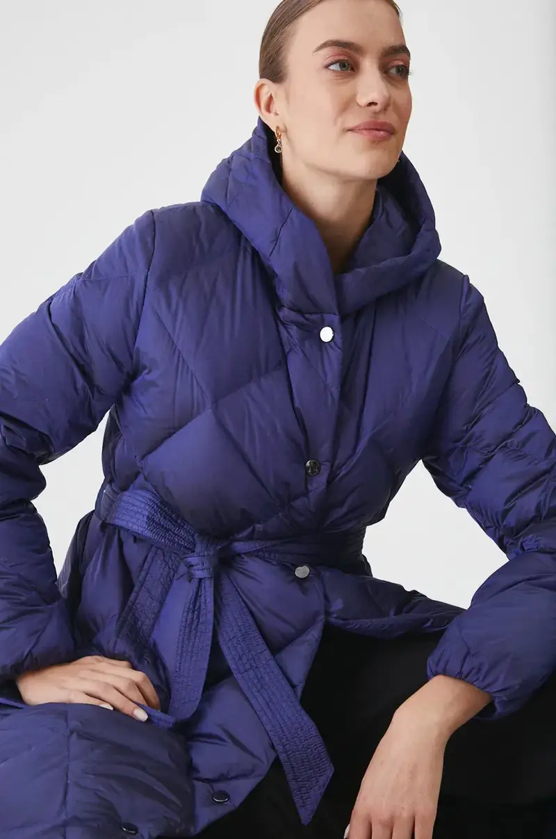 cappoto in piuma-piumino colore violetto